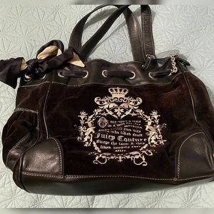 Black velvet Juicy bag- used